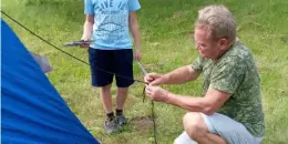 Палаточный лагерь пригласил ребят