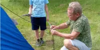 Палаточный лагерь пригласил ребят